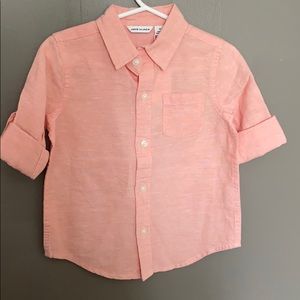 Janie and jack button down 2T pink shirt